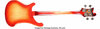 Rickenbacker 4001/4 , Fireglo: Full Instrument - Rear