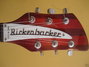 Jul 2005 Rickenbacker 360/6 , Fireglo: Headstock