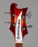Aug 1995 Rickenbacker 4001/4 V63, Fireglo: Headstock