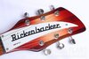 Jul 1994 Rickenbacker 1997/6 f hole, Fireglo: Headstock