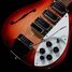 Aug 2014 Rickenbacker 1996/6 f hole, Fireglo: Close up - Free