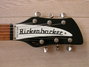 Aug 1980 Rickenbacker 320/6 , Jetglo: Headstock