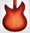 Jul 1965 Rickenbacker 335/6 S, Fireglo: Body - Rear