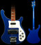 Rickenbacker 4003/4 , Midnightblue: Body - Front