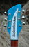 Oct 1997 Rickenbacker 360/6 V64, Shaded Blue: Headstock