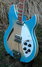 Rickenbacker 360/6 V64, Shaded Blue: Close up - Free2