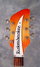 Feb 1963 Rickenbacker 450/6 , Fireglo: Headstock