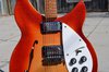 Rickenbacker 335/6 S, Fireglo: Close up - Free2