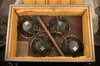 Rickenbacker B-16/amp Head and Cab, Silver: Neck - Rear