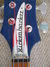 Jul 1982 Rickenbacker 4000/4 , Azureglo: Headstock