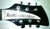 Feb 1989 Rickenbacker 330/6 , Jetglo: Headstock