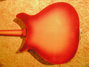 Dec 1963 Rickenbacker 1996/6 RoMo, Fireglo: Body - Rear