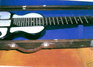 Rickenbacker B/6 LapSteel, Black: Neck - Front